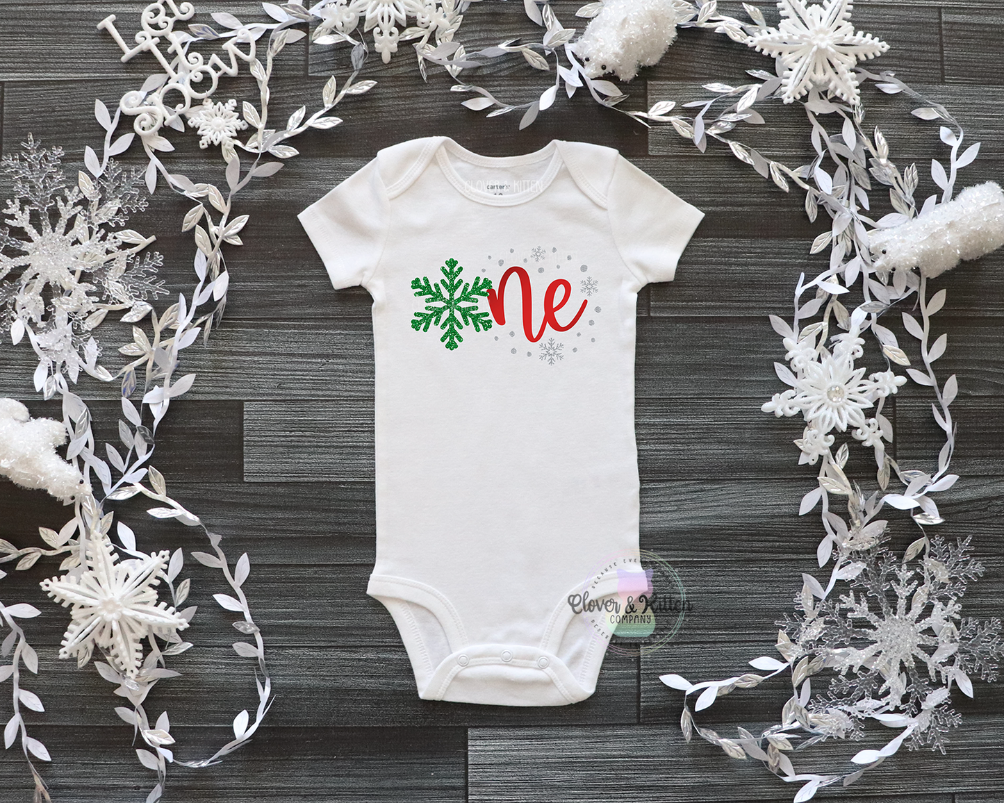 Winter Snowflake First Birthday Outfit