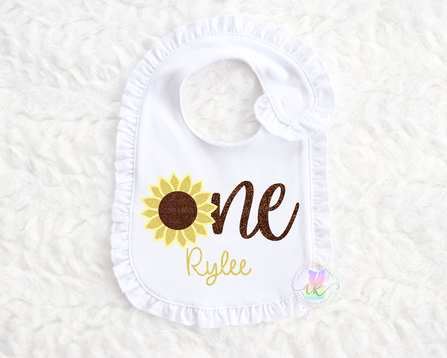 Sunflower First Birthday, Sunflower Bib, Girls First Birthday, Fall Birthday