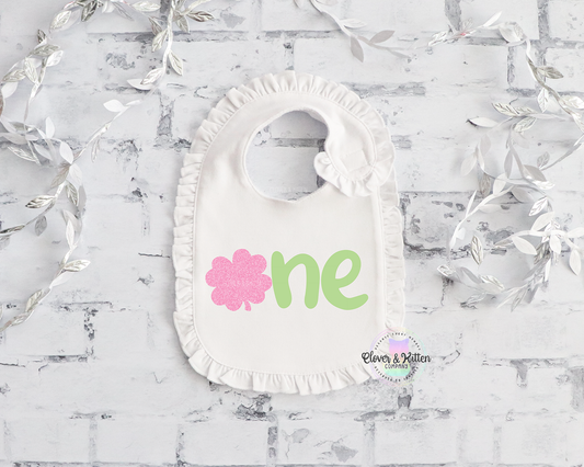 Four Leaf Clover Birthday Bib