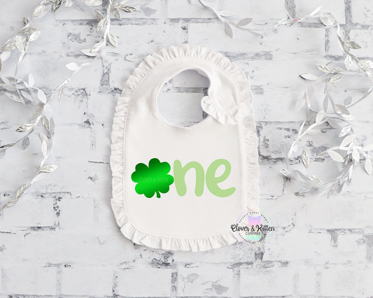 St. Patrick's First Birthday Bib
