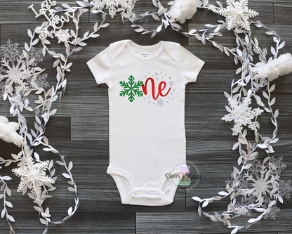 Winter Snowflake First Birthday Outfit