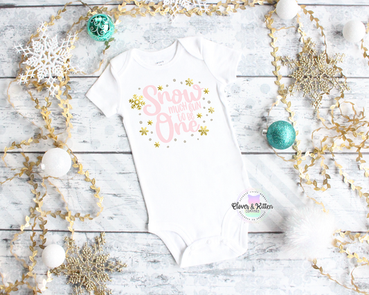 Snow Much Fun To Be One First Birthday Outfit
