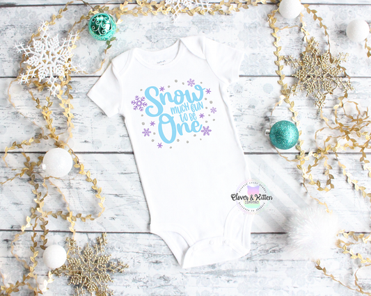 Snow Much Fun To Be One First Birthday Outfit