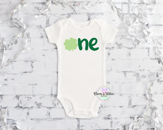 Four Leaf Clover First Birthday Outfit