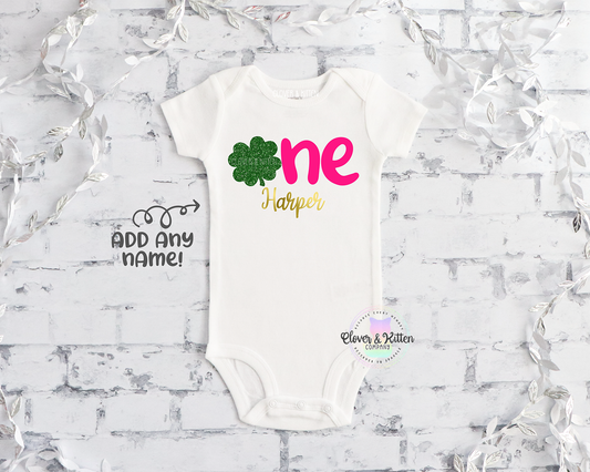 Four Leaf Clover First Birthday Outfit