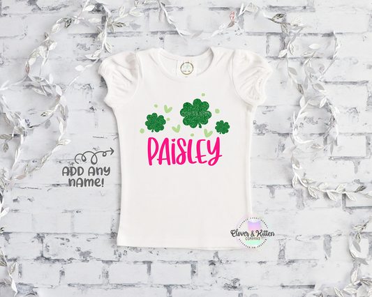Four Leaf Clover Personalized Tee