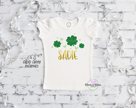 Four Leaf Clover Personalized Tee