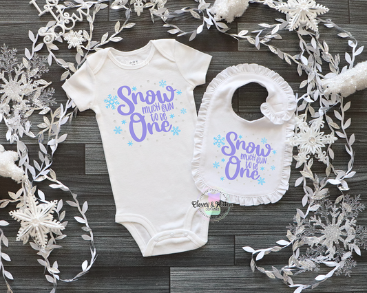 Snow Much Fun To Be One Outfit, Winter First Birthday, Snowflake Birthday, Baby Girl 1st Birthday