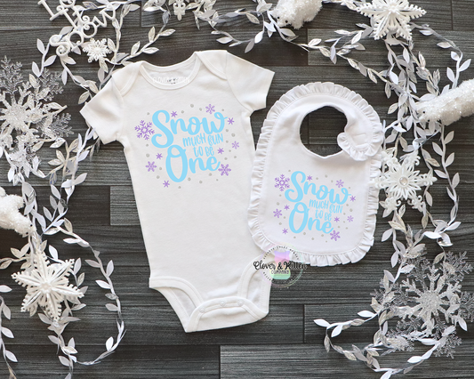 Snow Much Fun To Be One Outfit, Winter First Birthday, Snowflake Birthday, Baby Girl 1st Birthday