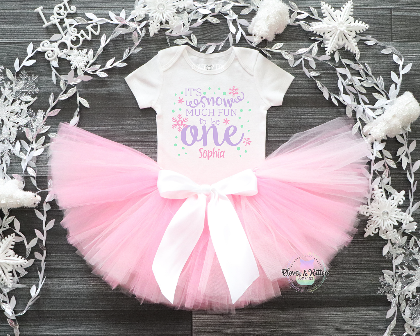 Snow Much Fun To Be One Outfit, Winter First Birthday Outfit, Snowflake Birthday, Pink Gold