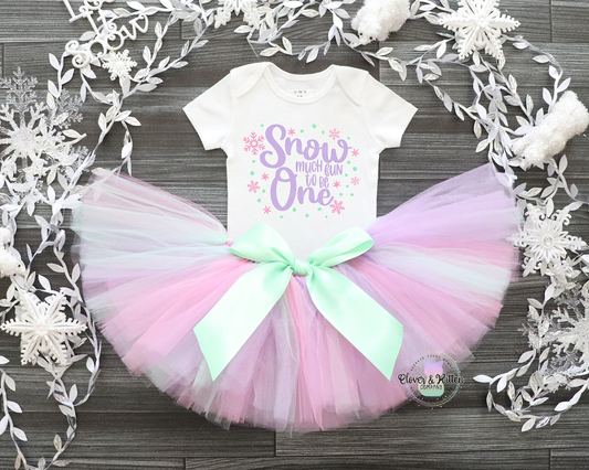 Snow Much Fun To Be One Outfit, Winter First Birthday Outfit, Snowflake Birthday, Pink Gold