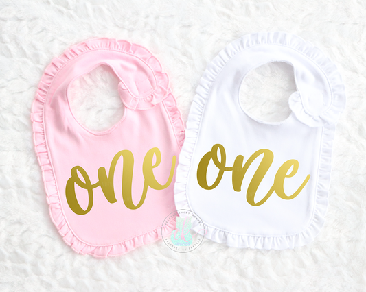 First Birthday Bib