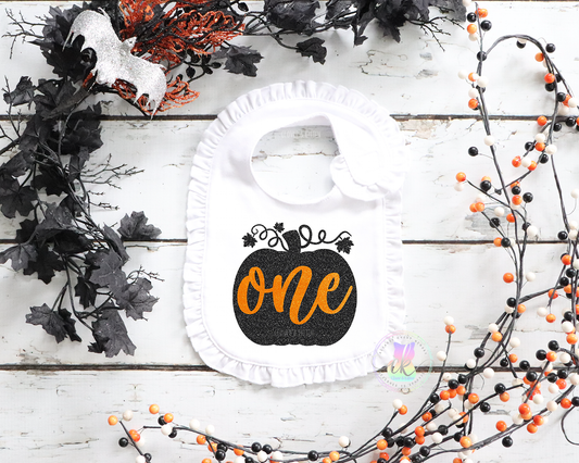 Halloween First Birthday, Halloween Bib, Girls First Birthday, Fall Birthday, Pumpkin Birthday