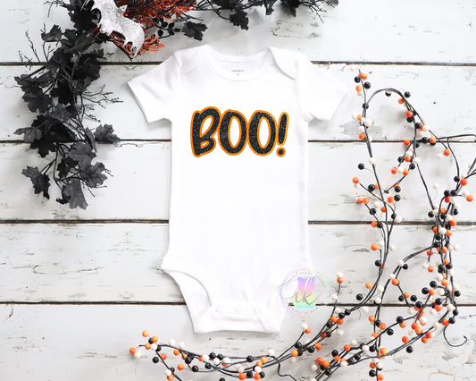 Halloween Bodysuit, Halloween Outfit, BOO Outfit