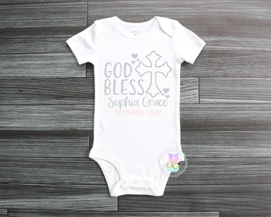 Girls Baptism Outfit, Baby Christening Outfit, Personalized Baptism Outfit